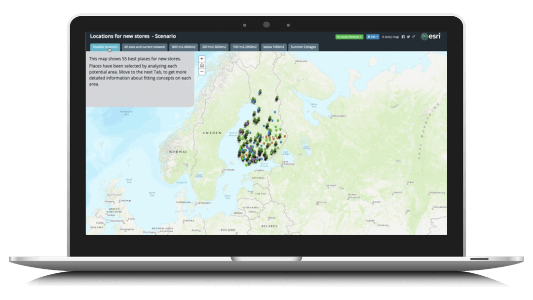 SNO-locations scenarios